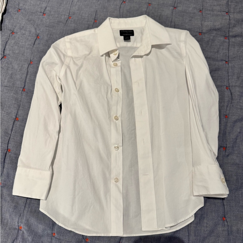 Crew cuts boys Thompson White Dress Shirt